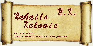 Mahailo Kelović vizit kartica